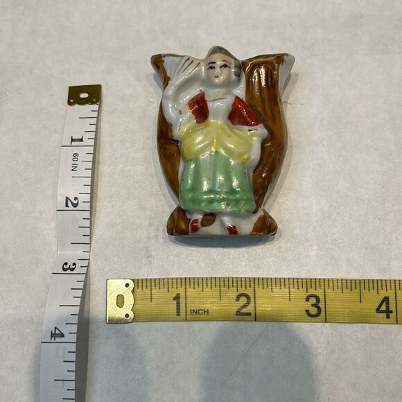 Vtg 1940-50's Occupied Japan Mini Vase Bud Flower Toothpick Holder Small Ceramic - Picture 7 of 7